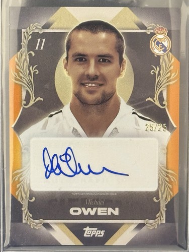 Michael Owen 2025 Topps Real Madrid Los Blancos 25/25