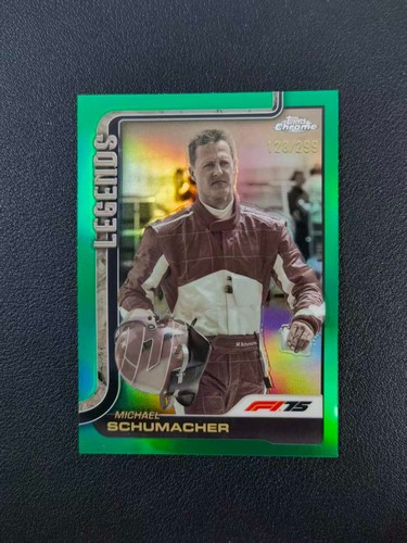Michael Schumacher 2025 Topps Chrome F1 Teal /299