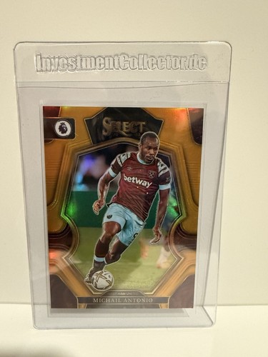 Michail Antonio 2022 Panini Select Gold Prizm /10