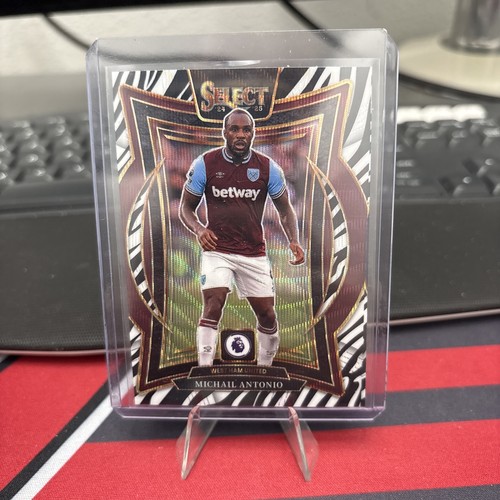 Michail Antonio 2024 Panini Select Premier League Zebra Prizm