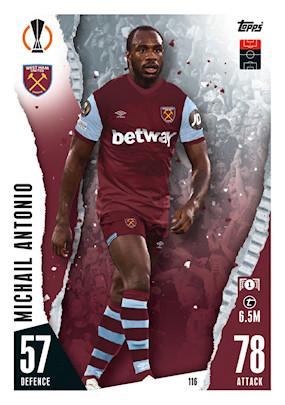 Michail Antonio 2023 Topps Match Attax UEFA Club Competitions