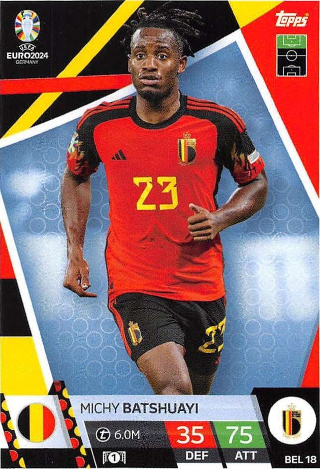 Michy Batshuayi 2024 Topps Match Attax UEFA EURO