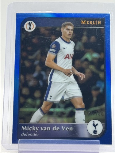 Micky van de Ven 2024 Topps Chrome Merlin Blue /150
