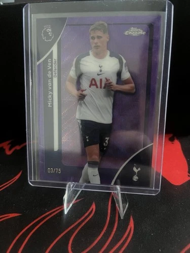 Micky van de Ven 2025 Topps Chrome Purple /75