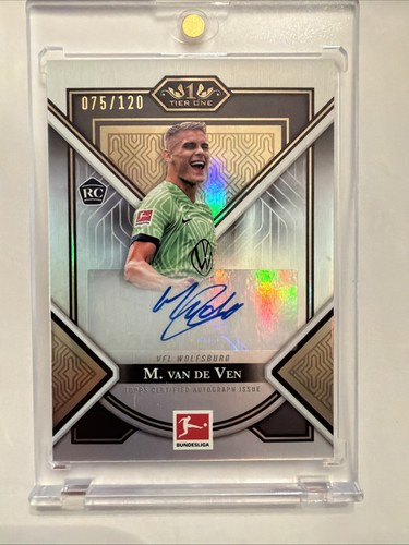 Micky van de Ven 2023 Topps Tier One Gold /120