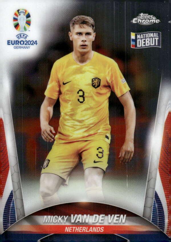 Micky van de Ven 2024 Topps Chrome UEFA EURO