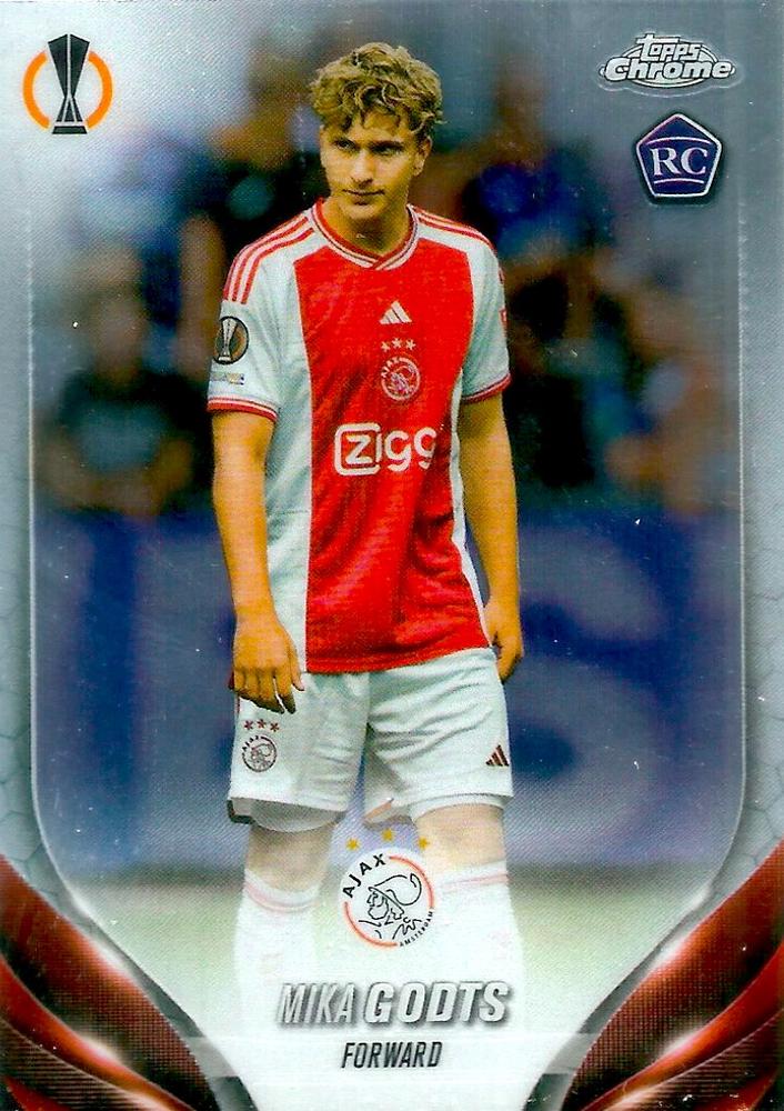 Mika Godts 2023 Topps Chrome UEFA Club Competitions