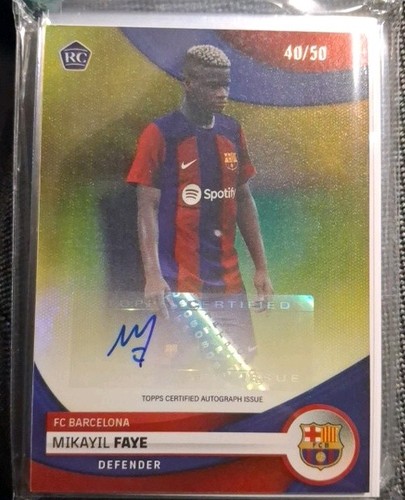 Mikayil Faye 2023 Topps FC Barcelona Team Set /50