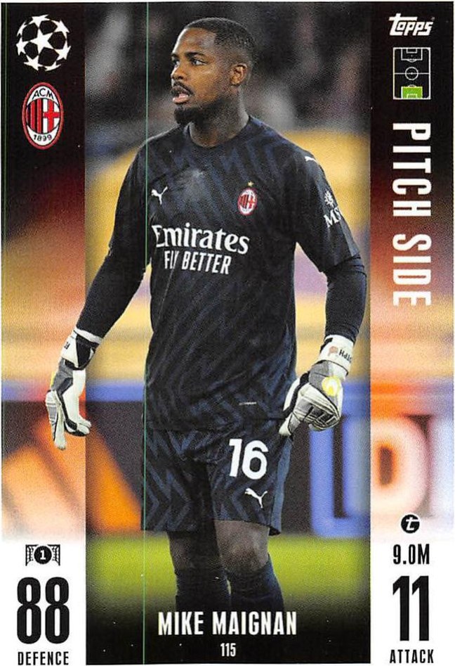 Mike Maignan 2023 Topps Match Attax UEFA Club Competitions Extra