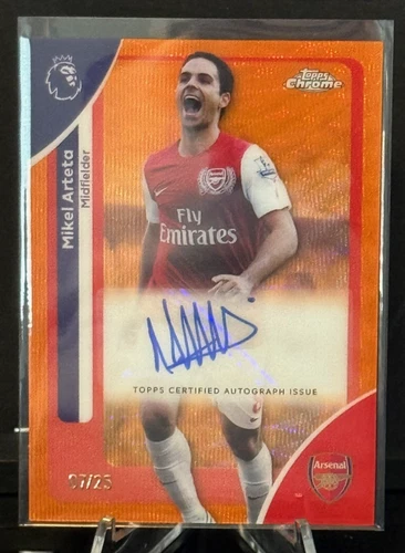 Mikel Arteta 2026 Topps Chrome Orange /25