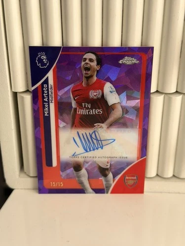 Mikel Arteta 2026 Topps Chrome Sapphire /15