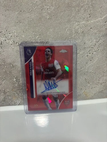 Mikel Arteta 2026 Topps Chrome Sapphire /5