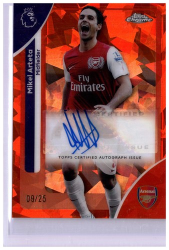 Mikel Arteta 2025 Topps Cromo Premier League Zafiro /25
