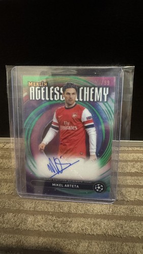 Mikel Arteta 2024 Topps Merlin Chrome /99