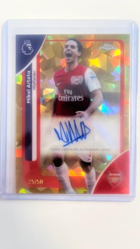 Mikel Arteta 2025 Topps Premier League Sapphire /50