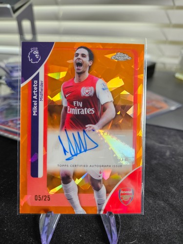 Mikel Arteta 2026 Topps Sapphire Orange /25