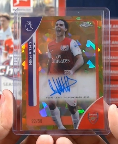 Mikel Arteta 2026 Topps Sapphire Premier League Sapphire /50