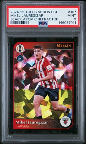 Mikel Jauregizar 2024 Topps Merlin Chrome Negro Atomic /10