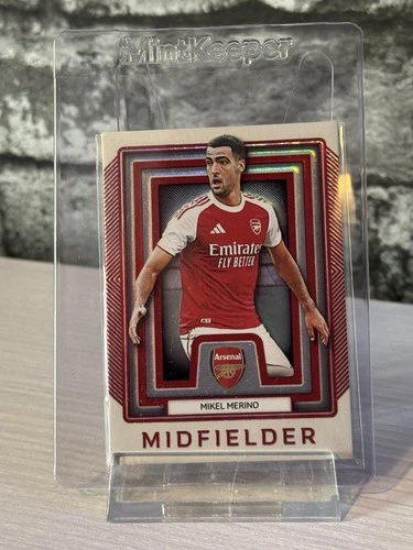 Mikel Merino 2025 Futera Arsenal Platinum Red /39