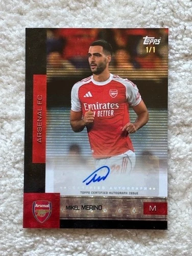 Mikel Merino 2026 Topps Arsenal Team Set 1/1