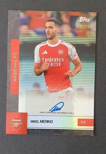 Mikel Merino 2025 Topps Arsenal Team Set 32/99