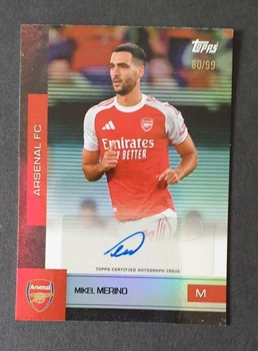 Mikel Merino 2025 Topps Arsenal Team Set /99