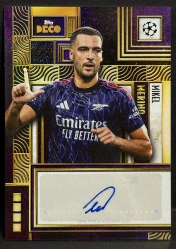 Mikel Merino 2025 Topps Deco Purple Foil /50