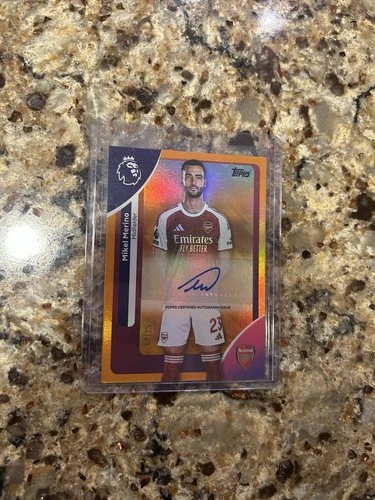 Mikel Merino 2025 Topps EPL Orange /25