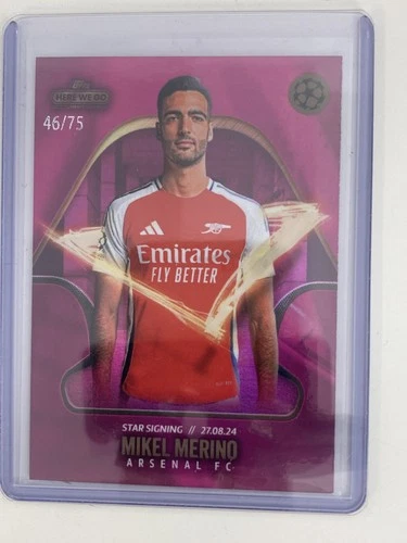 Mikel Merino 2024 Topps Fichajes Verano 2024 numbered parallel /75