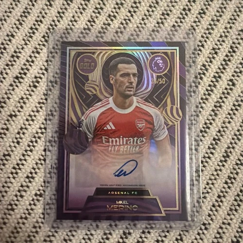 Mikel Merino 2025 Topps Gold Premier League Gold /50