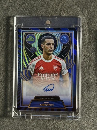 Mikel Merino 2025 Topps Gold Premier League Gold /99
