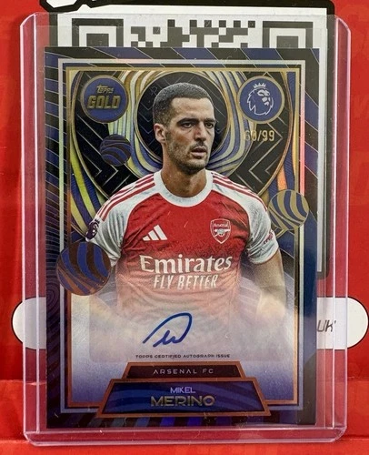 Mikel Merino 2025 Topps Premier League Gold /99