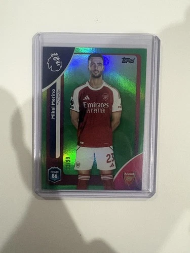 Mikel Merino 2025 Topps Premier League Green /99