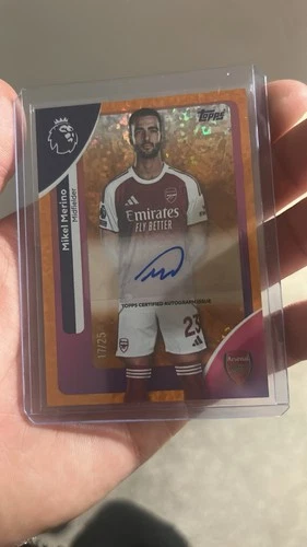 Mikel Merino 2025 Topps Premier League Orange /25