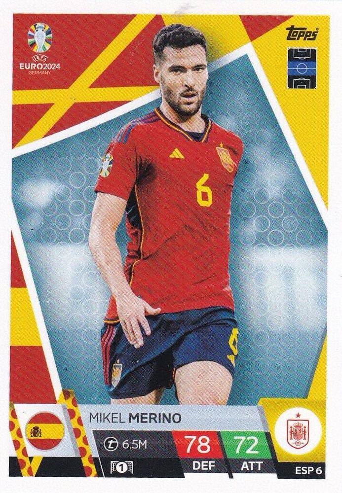 Mikel Merino 2024 Topps Match Attax UEFA EURO