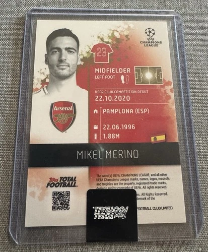 Mikel Merino 2025 Topps Total Football Purple Refractor /25