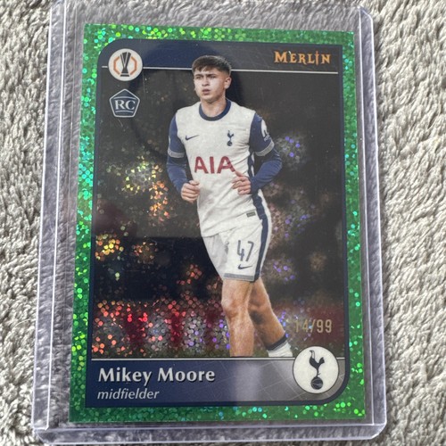 Mikey Moore 2024 Topps Merlin Chrome Green Refractor /99