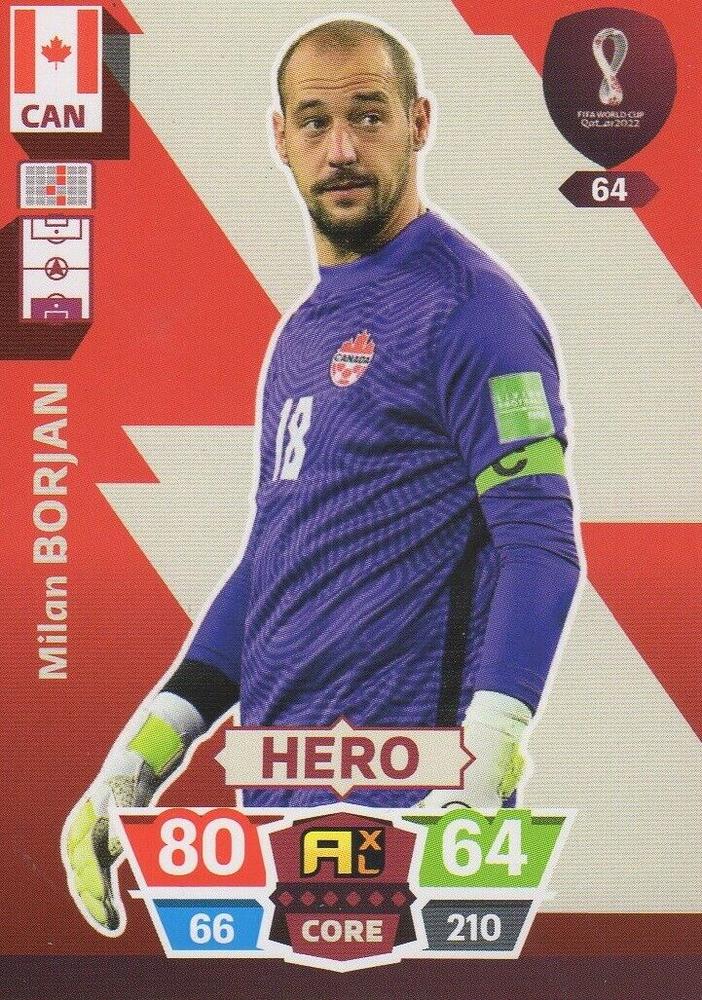 Milan Borjan 2022 Panini Adrenalyn XL FIFA World Cup