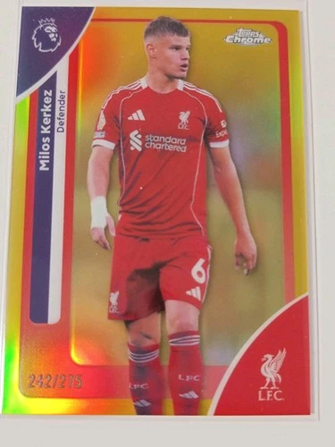 Milos Kerkerez 2025 Topps Chrome Premier League /275