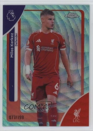 Milos Kerkez 2025 Topps Chrome Aqua Wave Refractor /199