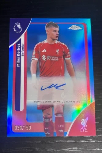 Milos Kerkez 2025 Topps Chrome Blue Refractor /150