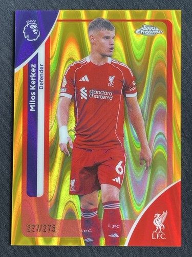 Milos Kerkez 2026 Topps Chrome Giallo RayWave /275