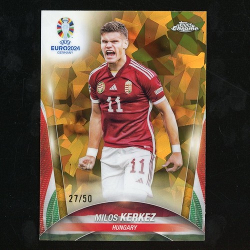 Milos Kerkez 2024 Topps Chrome Gold Ice /27