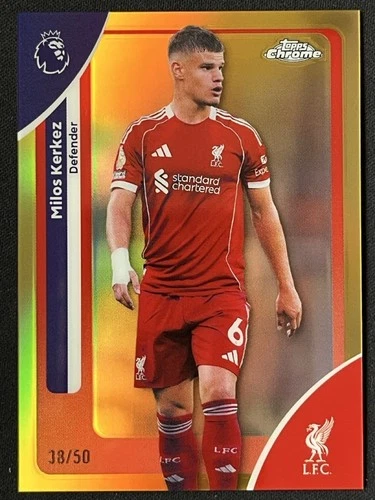 Milos Kerkez 2025 Topps Chrome Gold Refractor /50