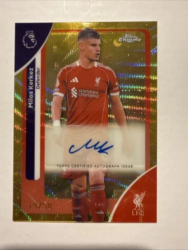 Milos Kerkez 2025 Topps Chrome Gold Wave /50