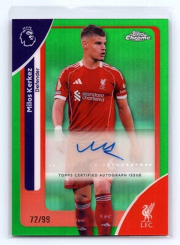 Milos Kerkez 2025 Topps Chrome Green Refractor /99