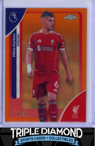 Milos Kerkez 2026 Topps Chrome Orange Refractor /25