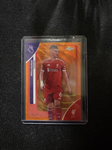 Milos Kerkez 2026 Topps Chrome Premier League Orange Refractor /25