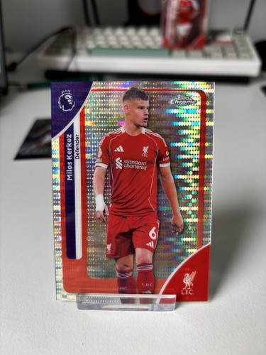 Milos Kerkez 2026 Topps Chrome Premier League Pulsar