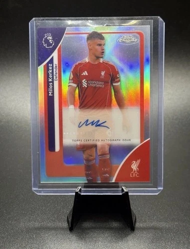 Milos Kerkez 2026 Topps Chrome Premier League Silver